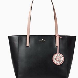 Kate Spade Black Tote with Pink Handles